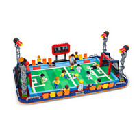 星钻积木足球场玩具益智力拼装拼插组装积木男孩玩具 足球场积木