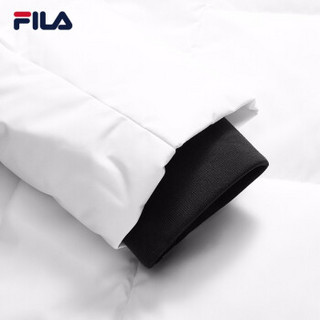 FILA 斐乐官方 男子羽绒服 2019冬季新款运动时尚简约长款羽绒服 标准白-WT 180/100A/XL