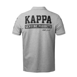 Kappa卡帕 男士短袖T恤衫翻领运动POLO衫 K0612PD41 花灰-105 M