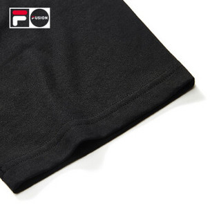 FILA  斐乐 FUSION系列  男子短袖T恤 2019夏季新款运动短T 黑色-BK 180/100A/XL