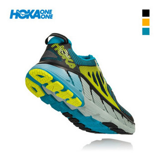 HOKA ONE ONE男伽维塔Gaviota 减震公路跑步鞋男支撑跑鞋运动鞋 黑色/加勒比海色 US 9.5 /275mm