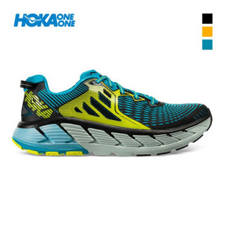 HOKA ONE ONE男伽维塔Gaviota 减震公路跑步鞋男支撑跑鞋运动鞋 黑色/加勒比海色 US 9.5 /275mm