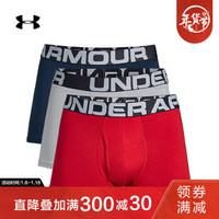 Under Armour 安德玛官方 UA男子Boxerjock3英寸内裤—3条装-1327424 多色600 L