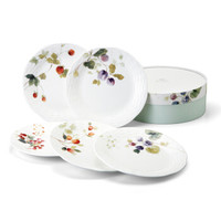 NARUMI 鸣海 Lucy's Garden17cm盘5只装点心盘骨瓷96010-21901P