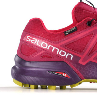 萨洛蒙（Salomon） 女款户外防水透气越野跑鞋  SPEEDCROSS 4 GTX 甜菜红404666 UK4.5(37 1/3)