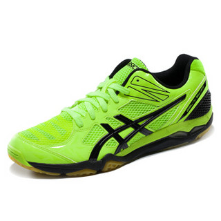 ASICS亚瑟士排球鞋运动鞋男女GEL-V SWIFT CV LO TVR485-9099 荧光黄/黑色 43.5