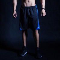MSGD运动短裤男 健身训练宽松五分裤 篮球裤 黑色 M(现货开售)