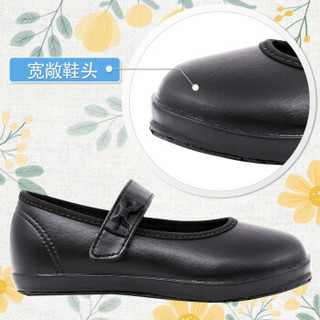 MoonStar 月星 日本制进口 2019年新品 女童黑皮鞋男童黑色皮鞋儿童演出鞋小学生小皮鞋 黑色女童 内长21cm