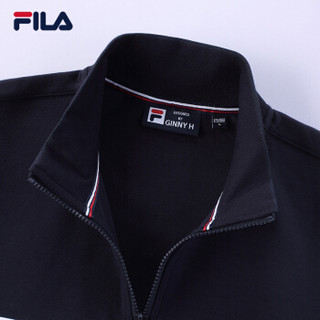 斐乐FILA 外套男装2018春季新款休闲卫衣拉链立领运动服 浅海蓝-LB 185/104A(XXL)