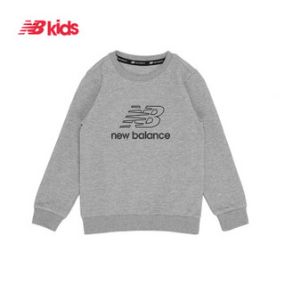 New Balance NB 男童女童卫衣 中性套头卫衣 黑色 130cm