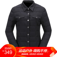 思凯乐/SCALER户外棉服男女款3M棉舒适保暖商务款立领棉服F7163737 黑色-女 XXL