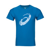 ASICS/亚瑟士男式印花短袖T恤 142601-8154 蓝色 M