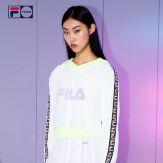 FILA斐乐  FUSION 系列女子长袖T恤 2019夏季新款宽松运动针织长T女装 标准白-WT 175/92A/XL