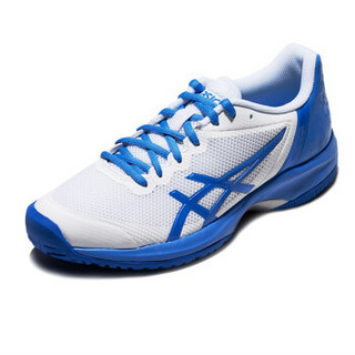 ASICS亚瑟士 速度型网球鞋女运动鞋GEL-COURT SPEED  E850N-709   白色/蓝色 37.5