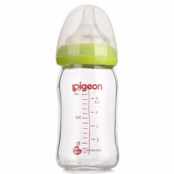 Pigeon 贝亲 AA72 宽口径玻璃奶瓶 160mL（带奶嘴）