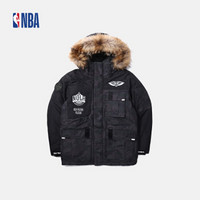 NBA STYLE MK 潮流服饰新奥尔良鹈鹕队拉链连帽羽绒衣 冬季 新品羽绒服 图片色 M