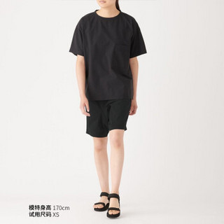 无印良品 MUJI Labo 男女通用 吸汗速干 横竖弹力 轻便短裤 黑色 M