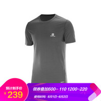 萨洛蒙（Salomon） 男款户外轻便快干透气短袖T恤 X WOOL SS TEE M 黑色392893 L