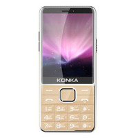 康佳(KONKA) U1S （2.8英寸大屏）直板老年功能手机 移动 老人手机超长待机 金色