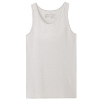 无印良品 無印良品 MUJI 男式 凉爽网眼编织无袖衫 浅灰色 M