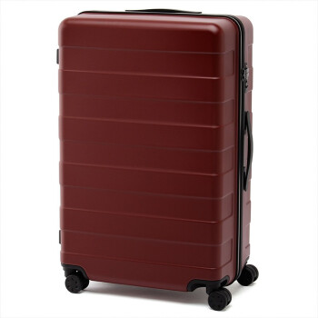 無印良品 MUJI 无印良品 可自由调节拉杆高度 带轮锁硬壳拉杆箱（87L） 红色