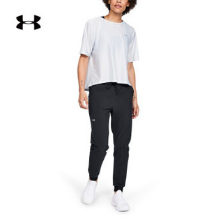 安德玛官方 UA Armour  Woven女子 运动长裤 Under Armour-1348447 黑色001 L