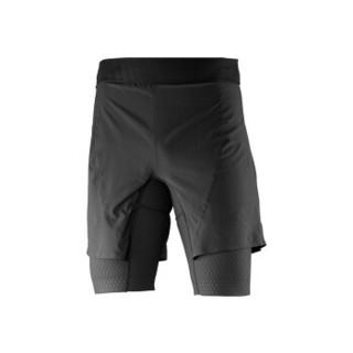 萨洛蒙（Salomon） 男款户外越野跑速干压缩裤EXO PRO TW SHORT 黑色375020 L