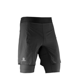 萨洛蒙（Salomon） 男款户外越野跑速干压缩裤EXO PRO TW SHORT 黑色375020 L