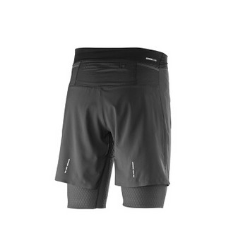 萨洛蒙（Salomon） 男款户外越野跑速干压缩裤EXO PRO TW SHORT 黑色375020 L