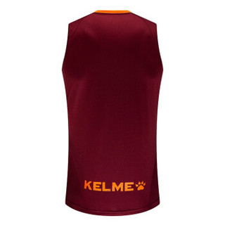 KELME卡尔美足球训练背心男士定制运动跑步球衣3891061 酒红 4XL