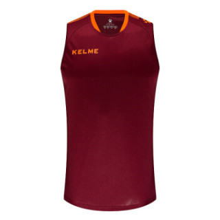 KELME卡尔美足球训练背心男士定制运动跑步球衣3891061 酒红 4XL
