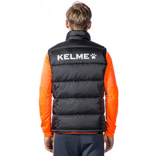 KELME 卡尔美秋冬运动棉衣男马甲足球训练保暖棉服背心K15P022-2 黑色 XL