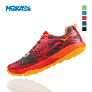 HOKA ONE ONE男飞速本能2回弹越野跑步鞋Speed Instinct 2减震透气轻便运动鞋 赤红/橘红 US 9 /270mm