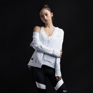 MSGD女子春秋外套 收腰燕尾设计短款运动卫衣 Shadow Black 魅影黑 L