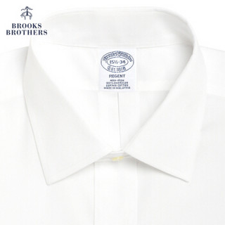 Brooks Brothers/布克兄弟男士牛津纺Supima棉免烫衬衫1000005640 1001-白色 15/33