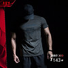 MSGD运动短袖T恤 男子修身款健身训练服 军绿色 S(现货开售)
