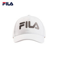 FILA（斐乐）2019 R系列情侣棒球帽春季新品运动休闲时尚简约LOGO运动帽 标准白-WT XS