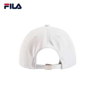 FILA（斐乐）2019 R系列情侣棒球帽春季新品运动休闲时尚简约LOGO运动帽 标准白-WT XS