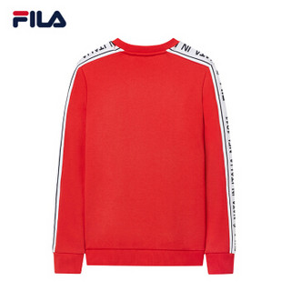 FILA（斐乐）套装女2018冬季新品时尚简约套头衫卫衣运动休闲长裤女裤 传奇红-F11W848212FRD，F11W848 175/92A/XL