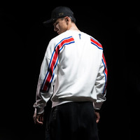 MSGD卫衣 男子春季复古运动套头衫 休闲健身长袖上衣 雪峰白 M