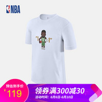 预售NBA 凯尔特人 欧文 人偶系列 运动休闲圆领短袖T恤 图片色 XL