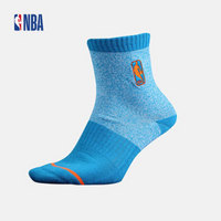 NBA 男士半毛圈运动中邦袜 透气吸汗 袜子 WLTJS187 蓝色 均码