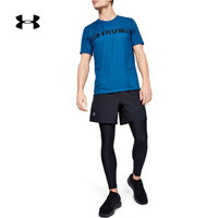 Under Armour 安德玛官方 UA男子 Run Warped短袖跑步T恤-1342960 蓝色417 M