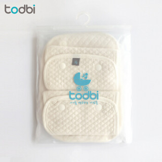 韩国TODBI 宝宝婴儿口水巾加厚双层口水巾 婴儿背带专用todbi背带用 一套3块