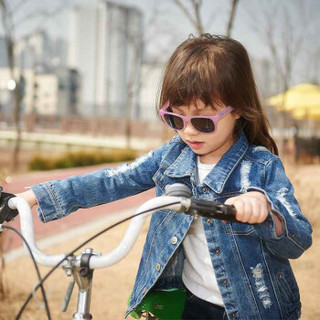 澳洲BanZ男女儿童防晒宝丽来偏光太阳镜墨镜变色龙系列 防强光防眩光 白至蓝 款 4-10岁