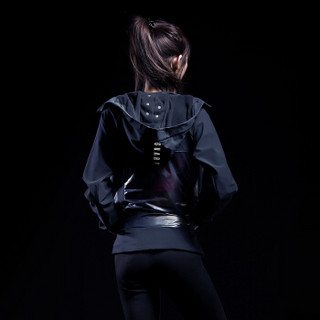 MSGD 外套 女子防风防水运动上衣春季保暖长袖 黑色 M(现货开售 顺丰)
