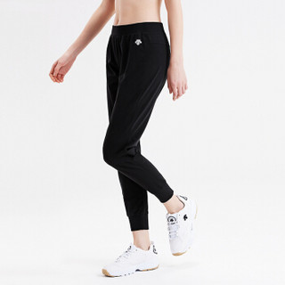 DESCENTE迪桑特 WOMENS LINE系列 女子针织跑步长裤 D8422RKP90 黑色-BK L(170/70A)