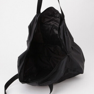 MUJI 滑翔伞梭织布 带收纳袋 可折叠波士顿包 黑色 NONE