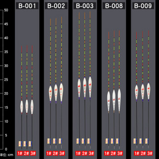 双宝（SHUANGBAO）双宝精作浮漂多目尾漂巴尔杉木超灵敏鱼漂套装漂盒浮标垂钓用品渔具配件 B-006 3号一支装
