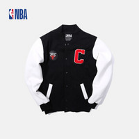 NBA STYLE MK 潮流服饰芝加哥公牛队拉链立领棉针织上衣 M